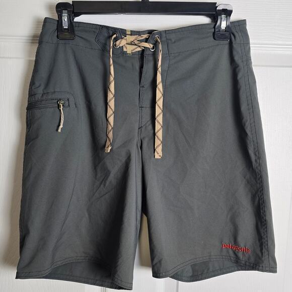 Patagonia Board Short Mens 28 Unlined Swim Trunks‎ Gray - Picture 1 of 8